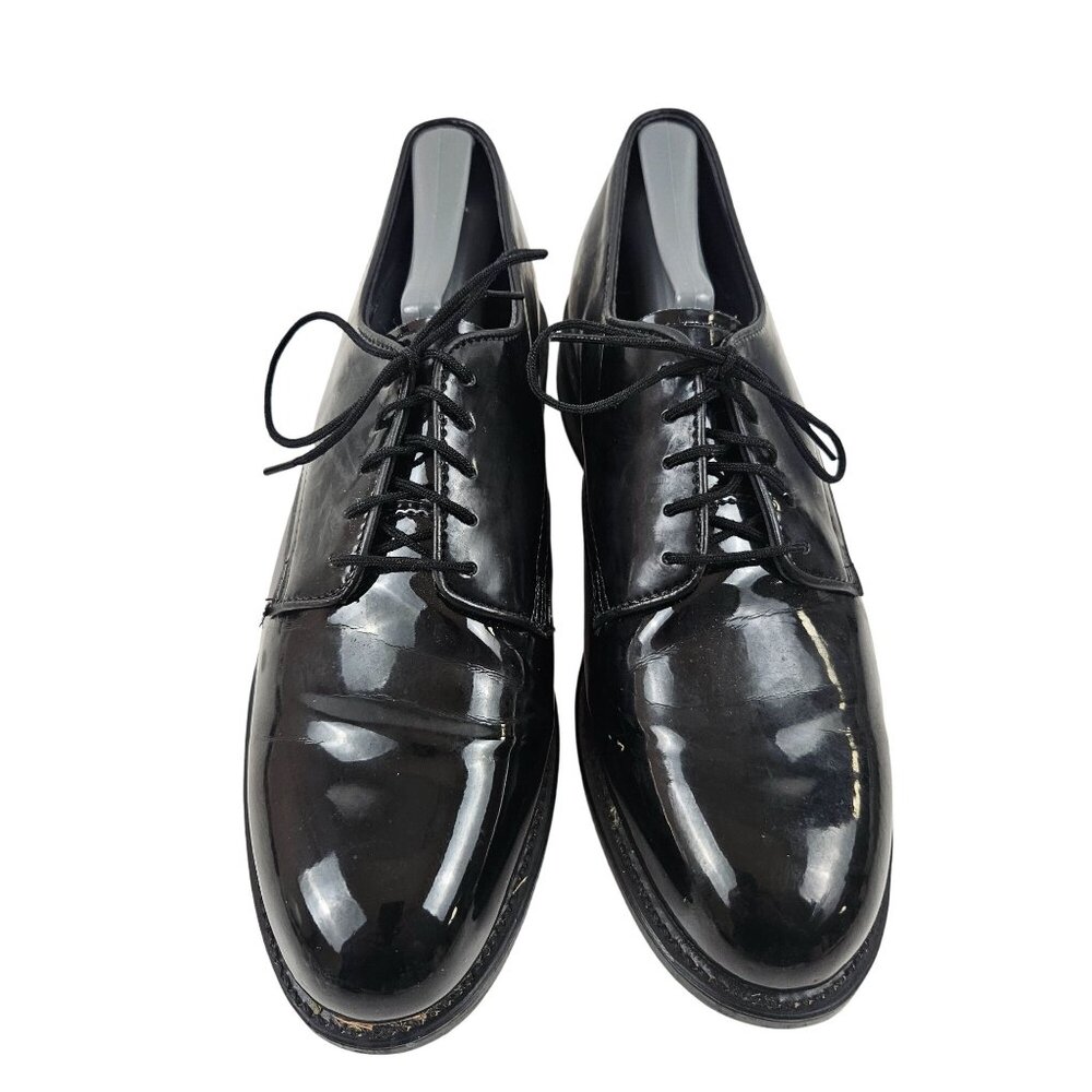 Thorogood Oxfords Mens Size 8 Black High Gloss Lace Up Dress Shoes USA Formal - Picture 2 of 10